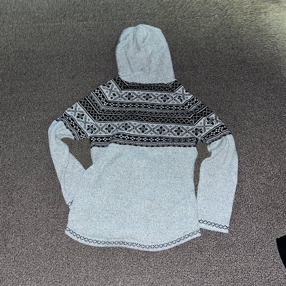 Papillon Zip Up Hooded Knit Sweater - Picture 2 of 4